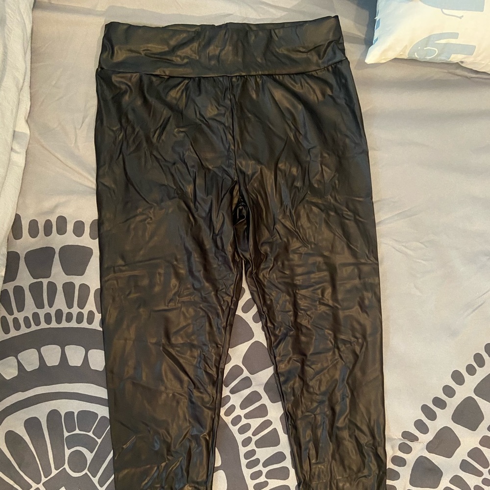 Pleather pants